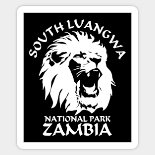 Roaring Lion Face - South Luangwa Sticker